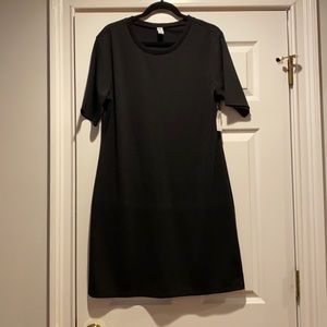 Black T-shirt dress
